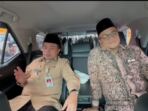 gubernur jambi, al haris bersama ketua dpd pan kota jambi h. maulana