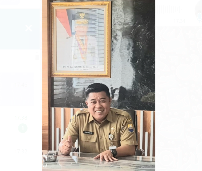 Kepala Biro Umum Setda Provinsi Jambi Muzakir