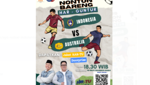 ayo nobar indonesia vs australia di posko centre rahman guntur