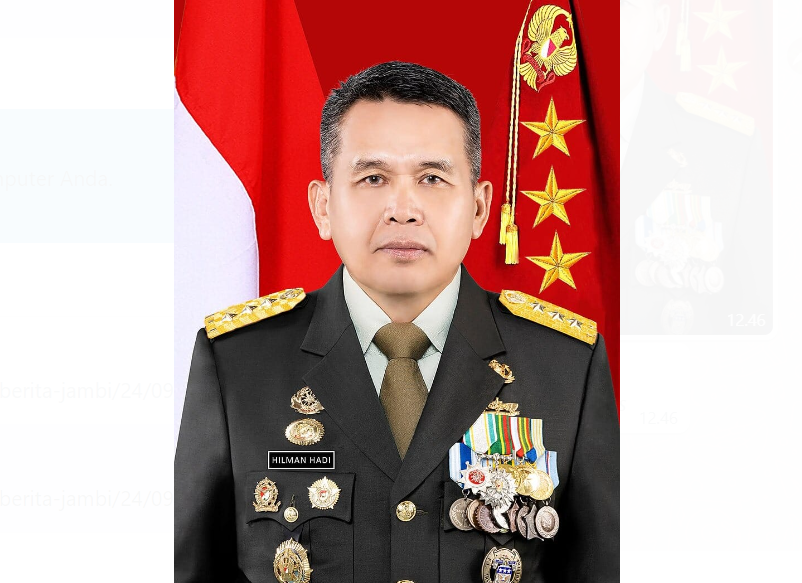 letjen tni purn hilman hadi pimpin tim pemenangan provinsi haris sani