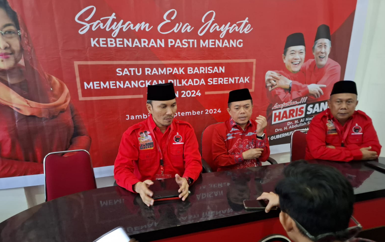 pdip tegaskan kader harus solid menangkan haris sani di pilgub jambi