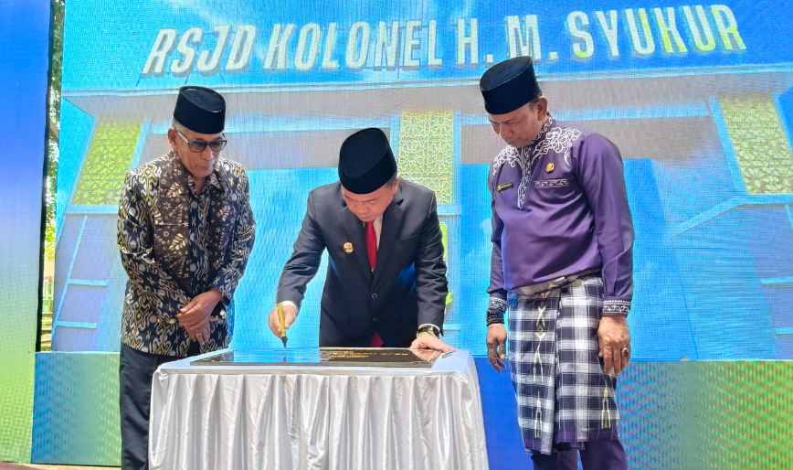 rsjd provinsi jambi resmi berganti nama jadi rsjd kolonel h m syukur