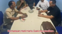 calon gubernur dan wakil gubernur jambi, al haris dan abdullah sani (haris sani) memaafkan perusak balihonya yang dilakukan tim cagub rh.