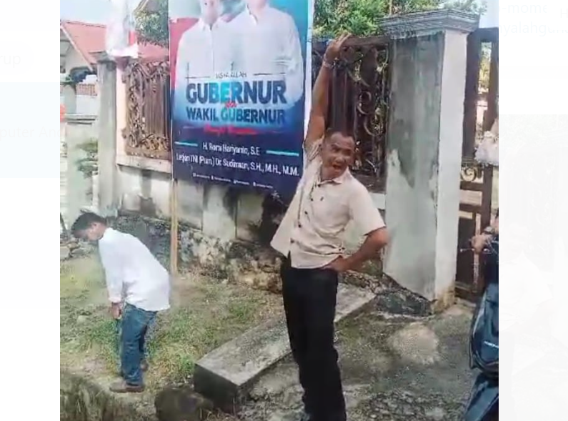 tim cagub jambi rh di bungo ngamuk, diduga rh tak tepati janji