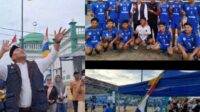 calon walikota jambi nomor urut 2, h abdul rahman menghadiri acara pembukaan turnamen volley nasdem cup 1 sijenjang, kecamatan jambi timur