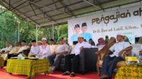 Calon Gubernur Jambi nomor urut 2 Al Haris mengelar tabligh akbar bersama Ustadz kondang Das'ad Latif di Sebapo, Kecamatan Mestong, Kabupaten Muaro Jambi