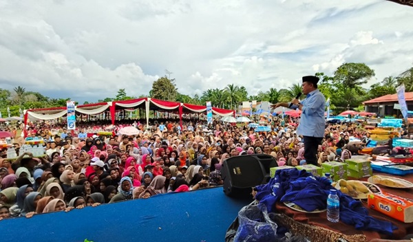 Calon Gubernur Jambi nomor urut 2 mengadakan silaturahmi bersama warga Kumpeh Ulu, Kabupaten Muaro Jambi