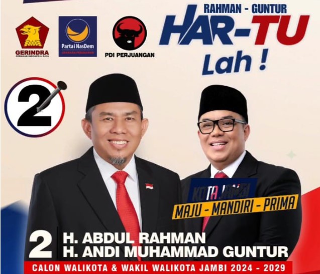 Calon Walikota dan Wakil Walikota Jambi, H Abdul Rahman-H Andi Muhammad Guntur dinilai tak seperti calon lainnya.